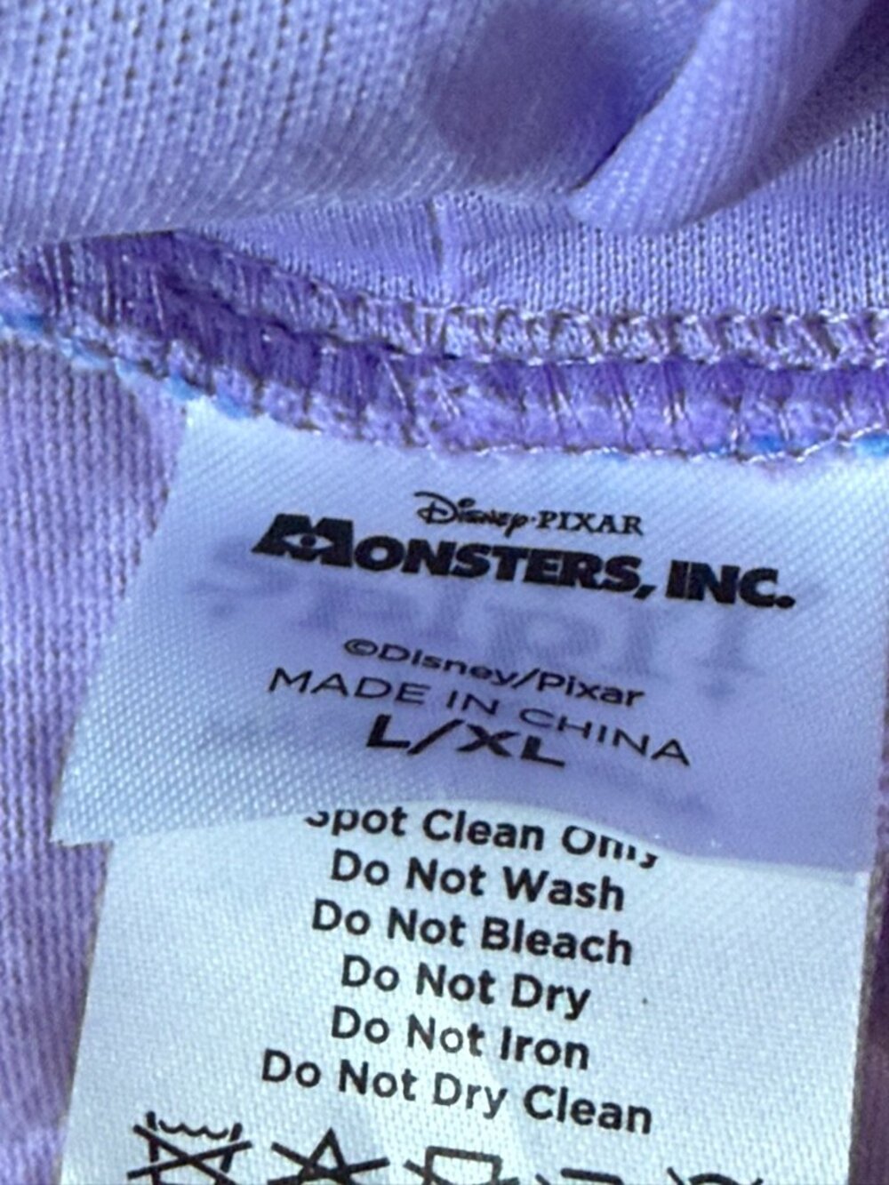 Disney Pixar Randall Adult L/XL Monsters Inc Halloween Costume Purple Spirit - Picture 8 of 12